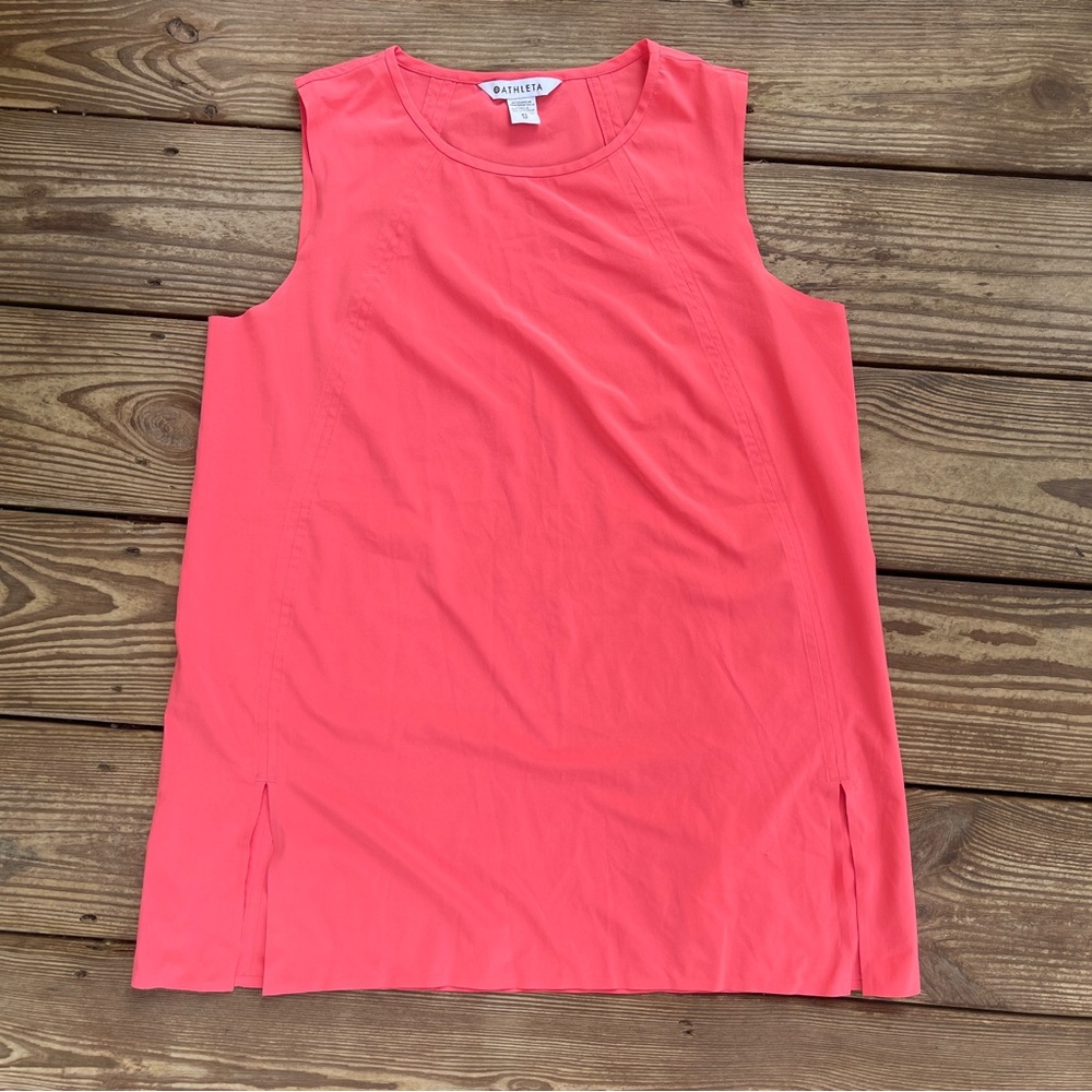 Athleta Coral Sleeveless Tank Top XS Athletic Performance Blouse